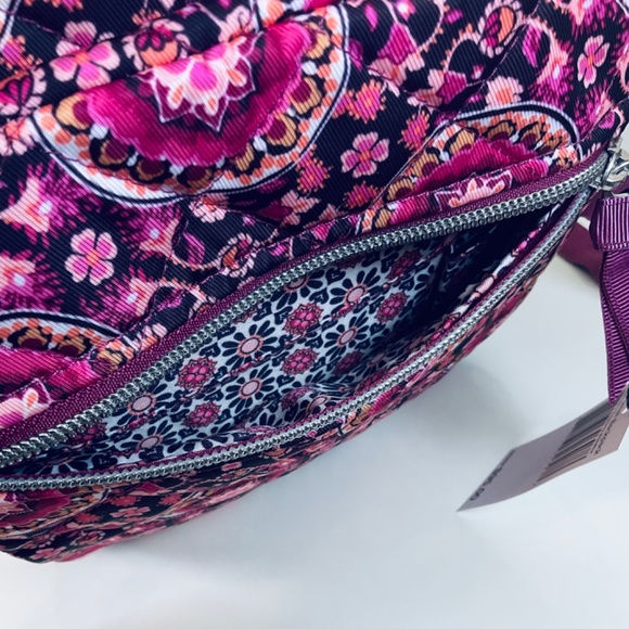 Vera Bradley Small Backpack Raspberry Medallion Performance Twill NWOT - Picture 5 of 6